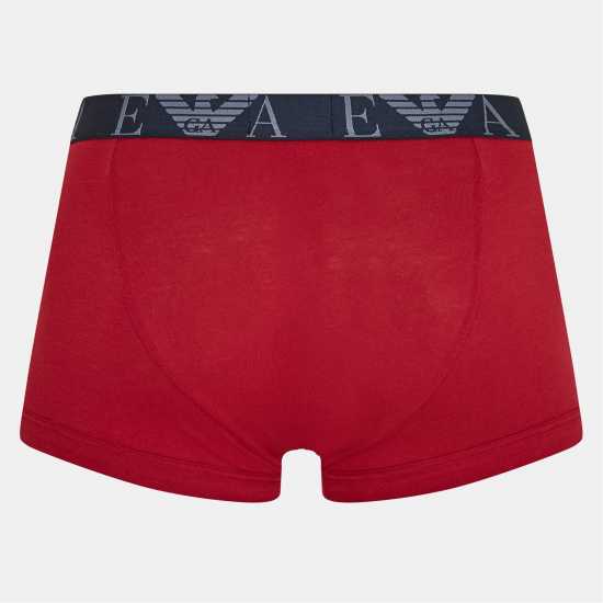 3-Pack Logo Trunks Blu/Red/Wht 3-Pack Logo Trunks Blu/Red/Wht