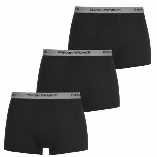 Emporio Armani Core 3 Pack Boxer Shorts Черно 00120 Мъжко бельо