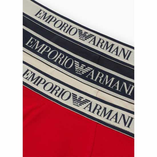 Emporio Armani Core 3 Pack Boxer Shorts BeiBluRed19355 Мъжко бельо