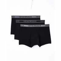Emporio Armani Core 3 Pack Boxer Shorts Blk/Blk/Blk Мъжко бельо