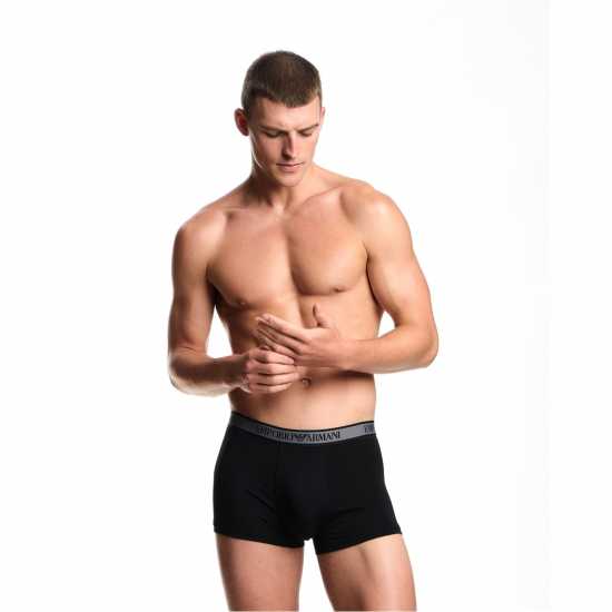 Мъжко бельо Emporio Armani Core 3 Pack Boxer Shorts Blk/Blk/Blk Emporio Armani Core 3 Pack Boxer Shorts Blk/Blk/Blk Мъжко бельо