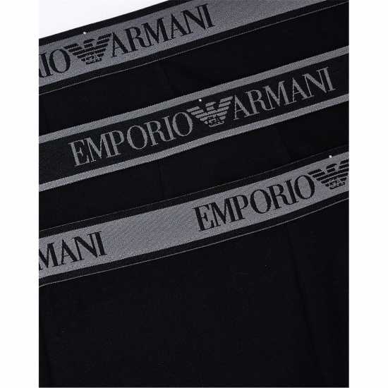Мъжко бельо Emporio Armani Core 3 Pack Boxer Shorts Blk/Blk/Blk Emporio Armani Core 3 Pack Boxer Shorts Blk/Blk/Blk Мъжко бельо