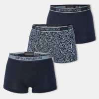Emporio Armani Core 3 Pack Boxer Shorts Blu/Blu/Blu Emporio Armani Core 3 Pack Boxer Shorts Blu/Blu/Blu