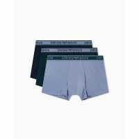Emporio Armani Core 3 Pack Boxer Shorts Blu/Gry/Grn Emporio Armani Core 3 Pack Boxer Shorts Blu/Gry/Grn