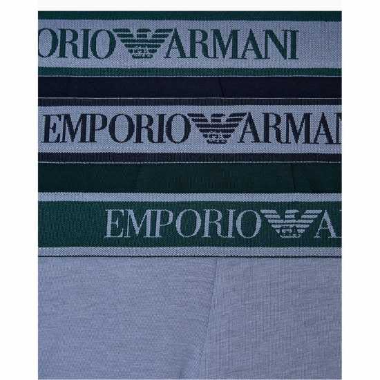 Emporio Armani Core 3 Pack Boxer Shorts Blu/Gry/Grn 