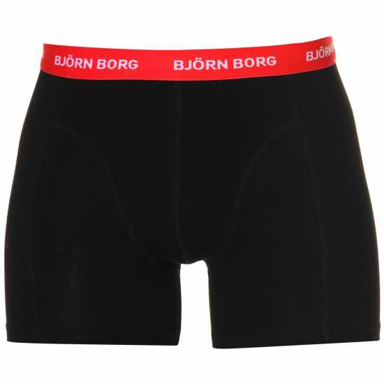 Bjorn Borg Bjorn 3 Pack Contrast Boxer Shorts Black - Мъжко бельо