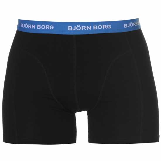 Bjorn Borg Bjorn 3 Pack Contrast Boxer Shorts Black Мъжко бельо