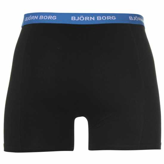 Bjorn Borg Bjorn 3 Pack Contrast Boxer Shorts Black - Мъжко бельо