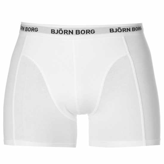 Bjorn Borg Bjorn 3 Pack Solid Boxer Shorts Blk/Wht/Nvy - Мъжко бельо