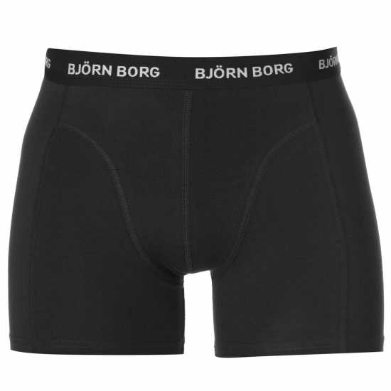 Bjorn Borg Bjorn 3 Pack Solid Boxer Shorts Blk/Wht/Nvy - Мъжко бельо