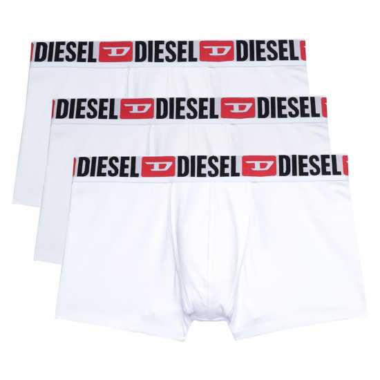 Diesel Мъжки Боксерки Damien 3 Pack Boxer Shorts Mens White E4124 - 
