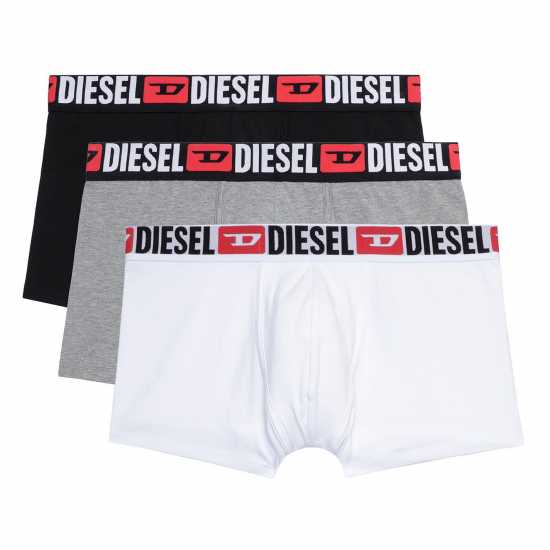 Diesel Мъжки Боксерки Damien 3 Pack Boxer Shorts Mens BlkGryWht E5896 - 