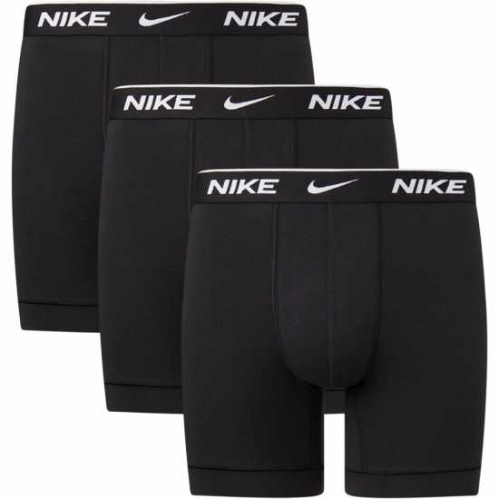 Nike Boxer Brief 3 Pack Mens Black Мъжко облекло за едри хора