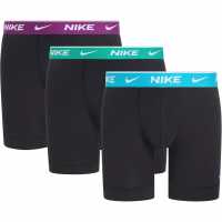 Nike Boxer Brief 3 Pack Mens Black/Cactus Мъжко облекло за едри хора