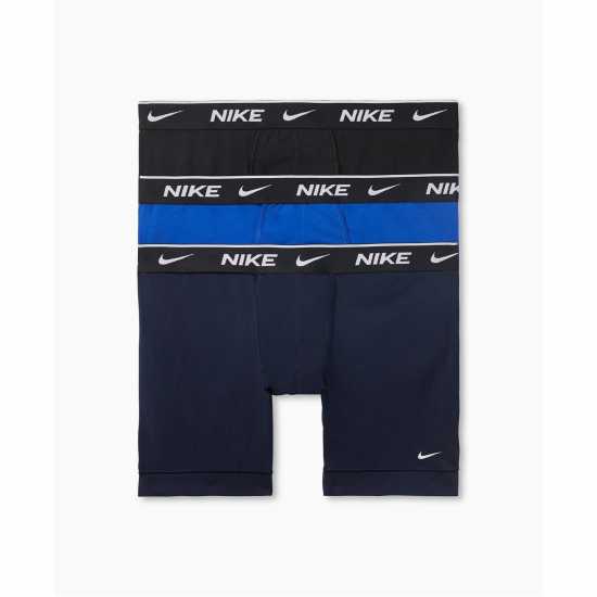 Nike Boxer Brief 3 Pack Mens Сиво/Синьо Мъжко бельо