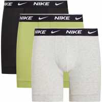 Nike Boxer Brief 3 Pack Mens Pear/Grey Мъжко облекло за едри хора