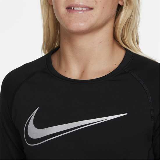 Nike Тениска Long Sleeve Crew Neck T Shirt Boys  Детски основен слой дрехи