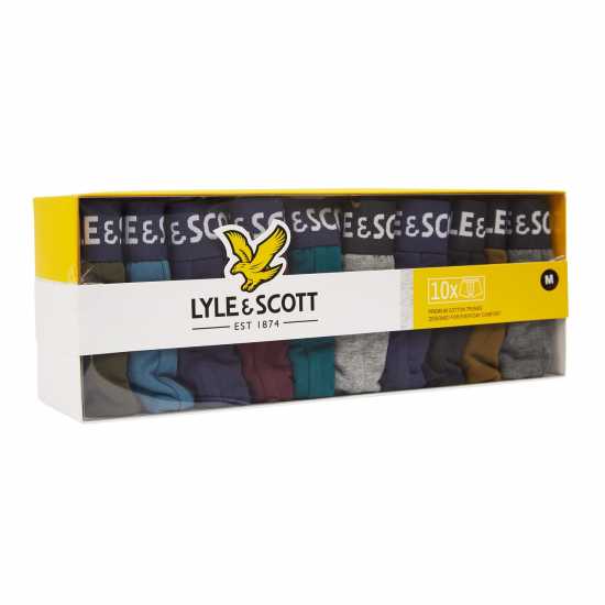 Мъжко бельо Lyle And Scott 10Pk Cre Trnk Sn99 Lyle And Scott 10Pk Cre Trnk Sn99 Мъжко бельо