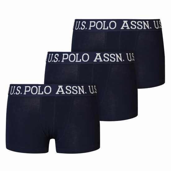Us Polo Assn 3 Pack Boxer Shorts Navy Blazer Детско бельо