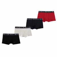 Sale Ben Sherman Sherman 4 Pack Trunks Nvy/Wht/Red/Blk Детско бельо