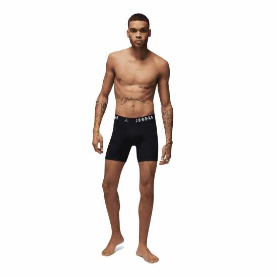 Мъжко бельо Nike Air Jordan 3Pk Boxer Mens Черно Nike Air Jordan 3Pk Boxer Mens Черно Мъжко бельо
