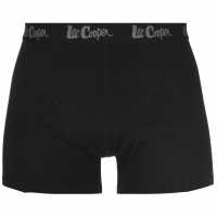 Lee Cooper Мъжки Боксерки 10 Pack Hipster Boxer Shorts Mens Black Мъжко облекло за едри хора