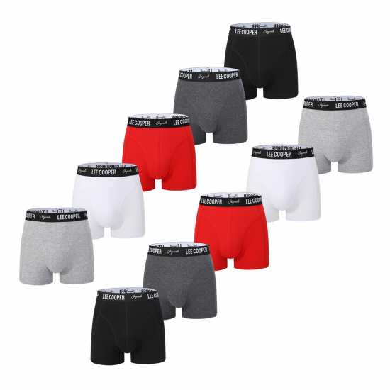 Lee Cooper Cooper Essential Boxer Trunk 10-Pack Mens  