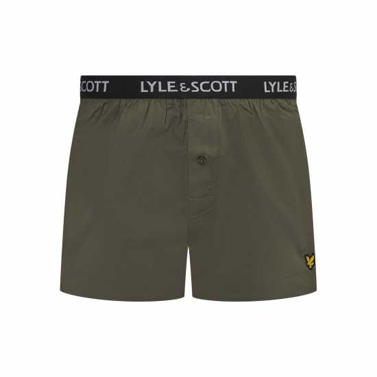 Lyle And Scott 2Pk Wvn Bxr Sn99 Beetle/Black Мъжко бельо