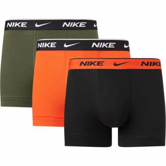 Мъжко бельо Nike Спортни Гащета 3 Pack Everyday Cotton Trunks Mens Оранжево/Синьо Nike Спортни Гащета 3 Pack Everyday Cotton Trunks Mens Оранжево/Синьо Мъжко бельо