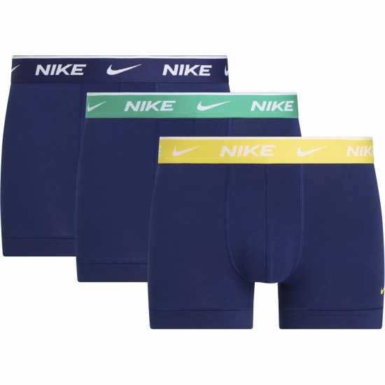 Nike Спортни Гащета 3 Pack Everyday Cotton Trunks Mens Blue Lghtg/Stdm 