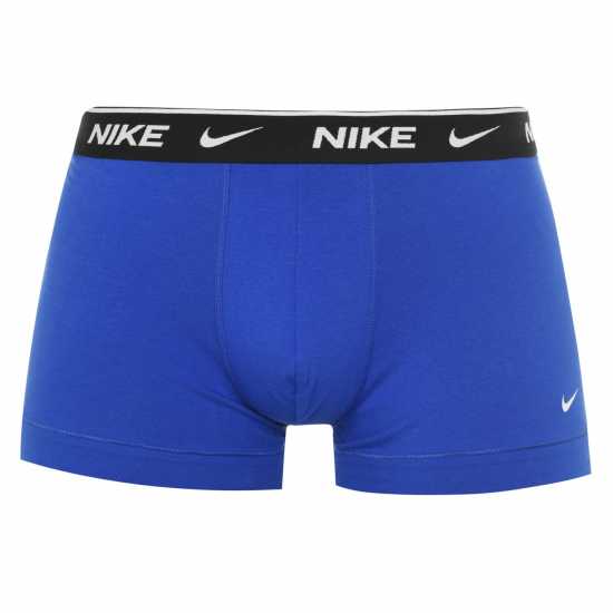 Мъжко бельо Nike Спортни Гащета 3 Pack Everyday Cotton Trunks Mens Черно/Сиво/Синьо 9J1 Nike Спортни Гащета 3 Pack Everyday Cotton Trunks Mens Черно/Сиво/Синьо 9J1 Мъжко бельо