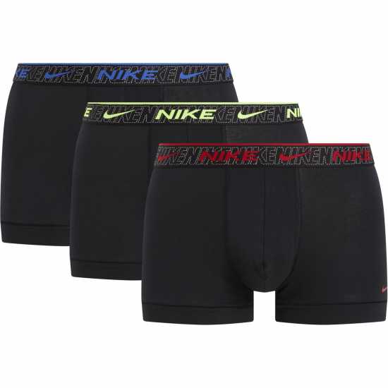 Nike Спортни Гащета 3 Pack Everyday Cotton Trunks Mens Blu/Volt/RedJV7 Мъжко бельо