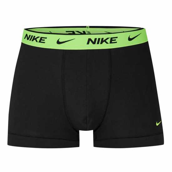 Nike Спортни Гащета 3 Pack Everyday Cotton Trunks Mens Волт/Черно/Черно Мъжко бельо