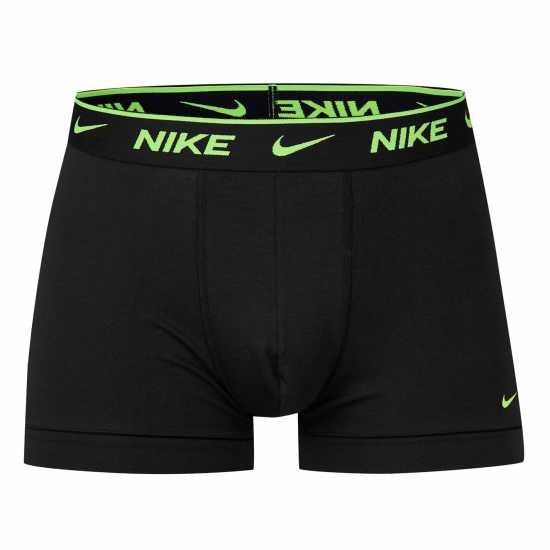 Nike Спортни Гащета 3 Pack Everyday Cotton Trunks Mens Волт/Черно/Черно Мъжко бельо