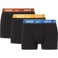 Nike Спортни Гащета 3 Pack Dri-Fit Essential Microfiber Trunks Mens Black C48 Мъжко бельо