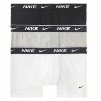 Nike Спортни Гащета 3 Pack Everyday Cotton Stretch Trunks Mens Blk/Gry/Wht MP1 Мъжко бельо