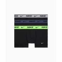 Nike Мъжки Плувни Боксерки 3 Pack Boxer Trunks Mens Black M18 Мъжко бельо