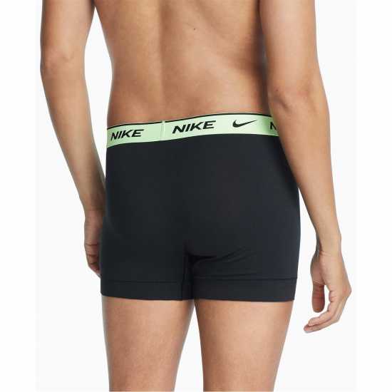 Nike Спортни Гащета 3 Pack Everyday Cotton Stretch Trunks Mens Lime/Navy/Grey Мъжко бельо
