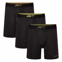 Reebok Mens 3 Pack Sports Trunks Hutton  
