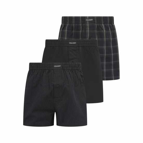 Lyle And Scott 3Pk Woven Boxer Sn99  Мъжко бельо