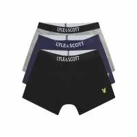 Lyle And Scott Pack Trunks Juniors Черно/Марл/Тъмносин 