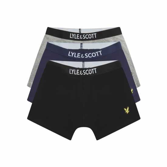 Lyle And Scott Pack Trunks Juniors Черно/Марл/Тъмносин 