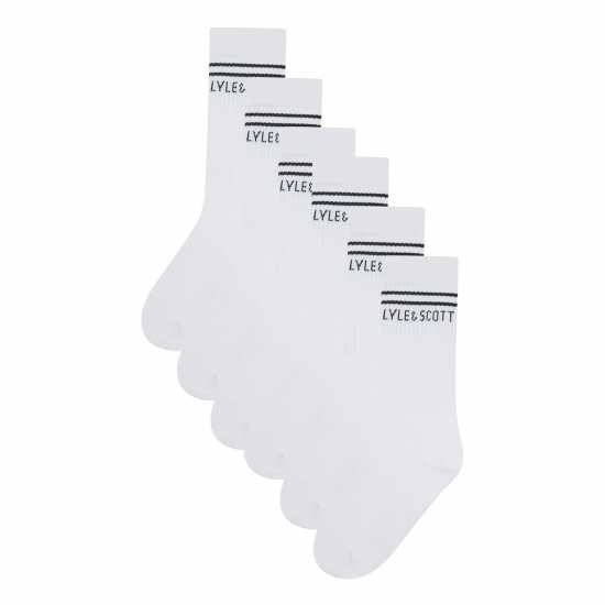 Lyle And Scott Crew Socks Ярко бяло 