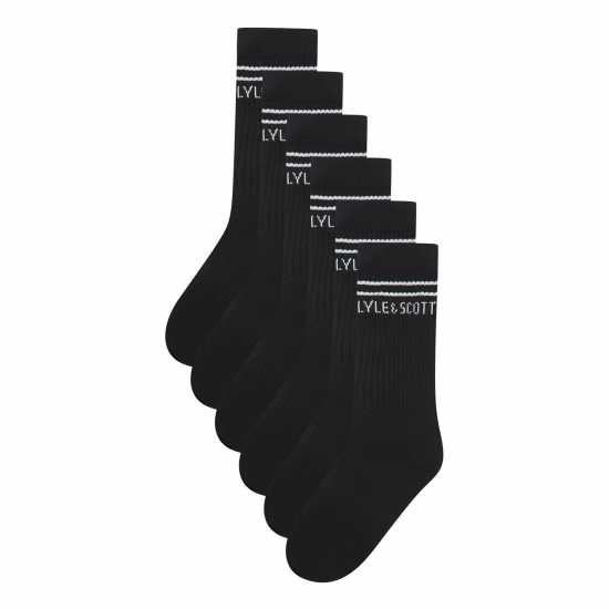 Lyle And Scott Crew Socks Черно 