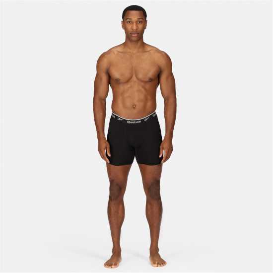 Мъжко бельо Reebok Мъжки Боксерки 3 Pack Boxer Shorts Mens Reebok Мъжки Боксерки 3 Pack Boxer Shorts Mens Мъжко бельо