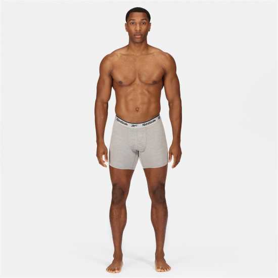 Мъжко бельо Reebok Мъжки Боксерки 3 Pack Boxer Shorts Mens Reebok Мъжки Боксерки 3 Pack Boxer Shorts Mens Мъжко бельо