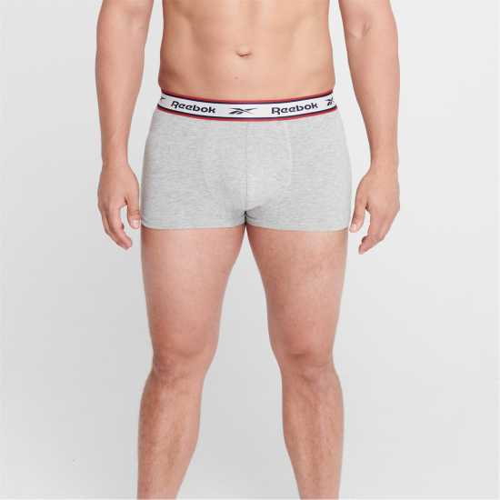 Reebok Мъжки Боксерки 3 Pack Boxer Shorts Mens Черно/Бяло/Сиво Мъжко бельо