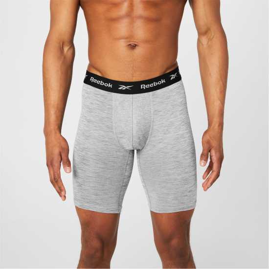 Reebok 3 Pack Performance Boxer Shorts Hogan Черно/Бяло/Сиво 