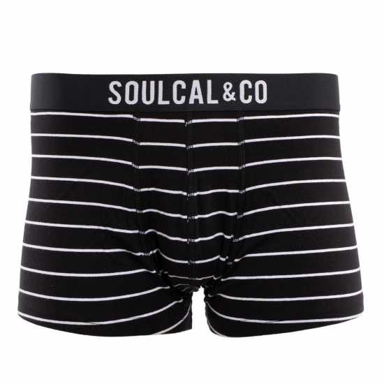 Soulcal 2 Pack Modal Boxer Shorts Black Мъжко бельо