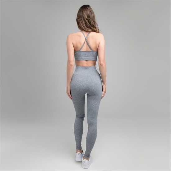 Дамско бельо Siksilk Ribbed Bralette Womens Сиво Siksilk Ribbed Bralette Womens Сиво Дамско бельо